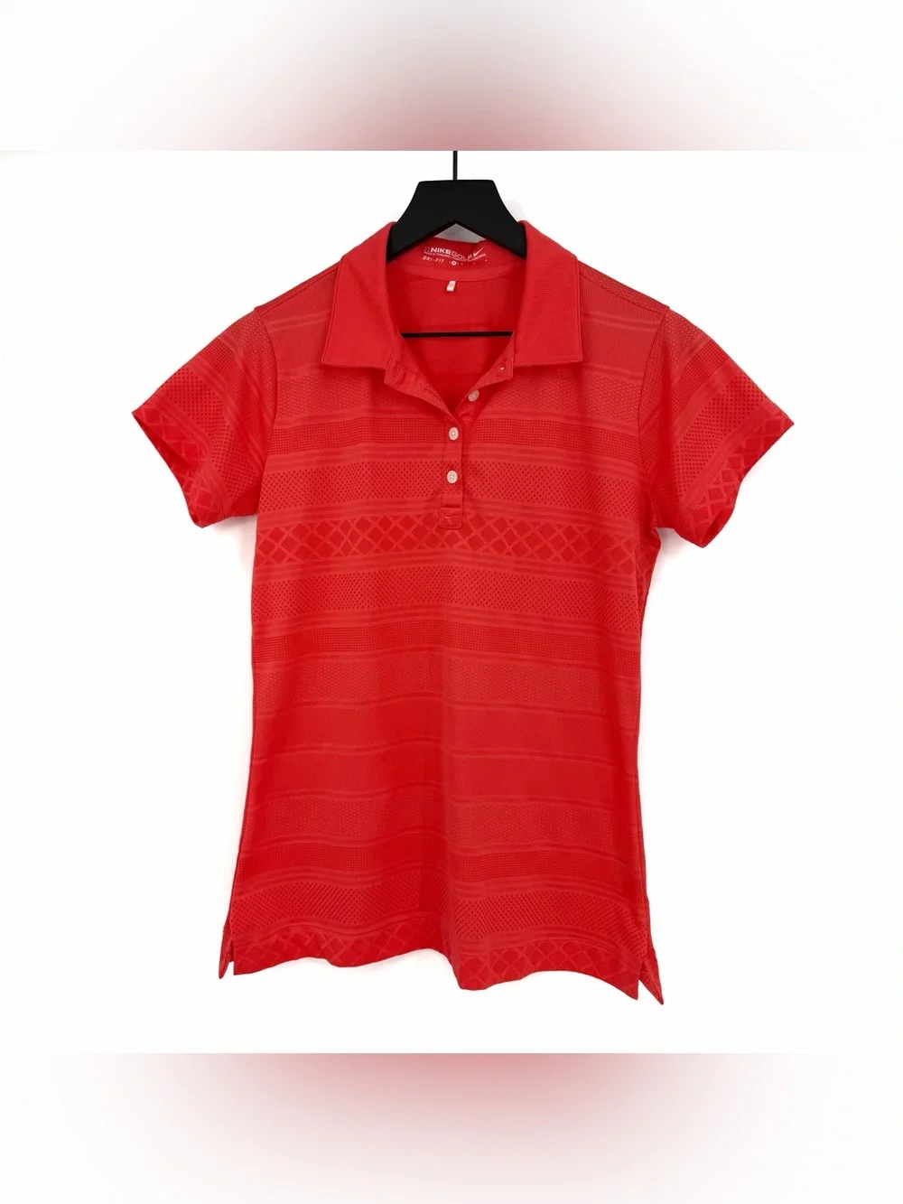 NIKE GOLF Polo Neon Coral M